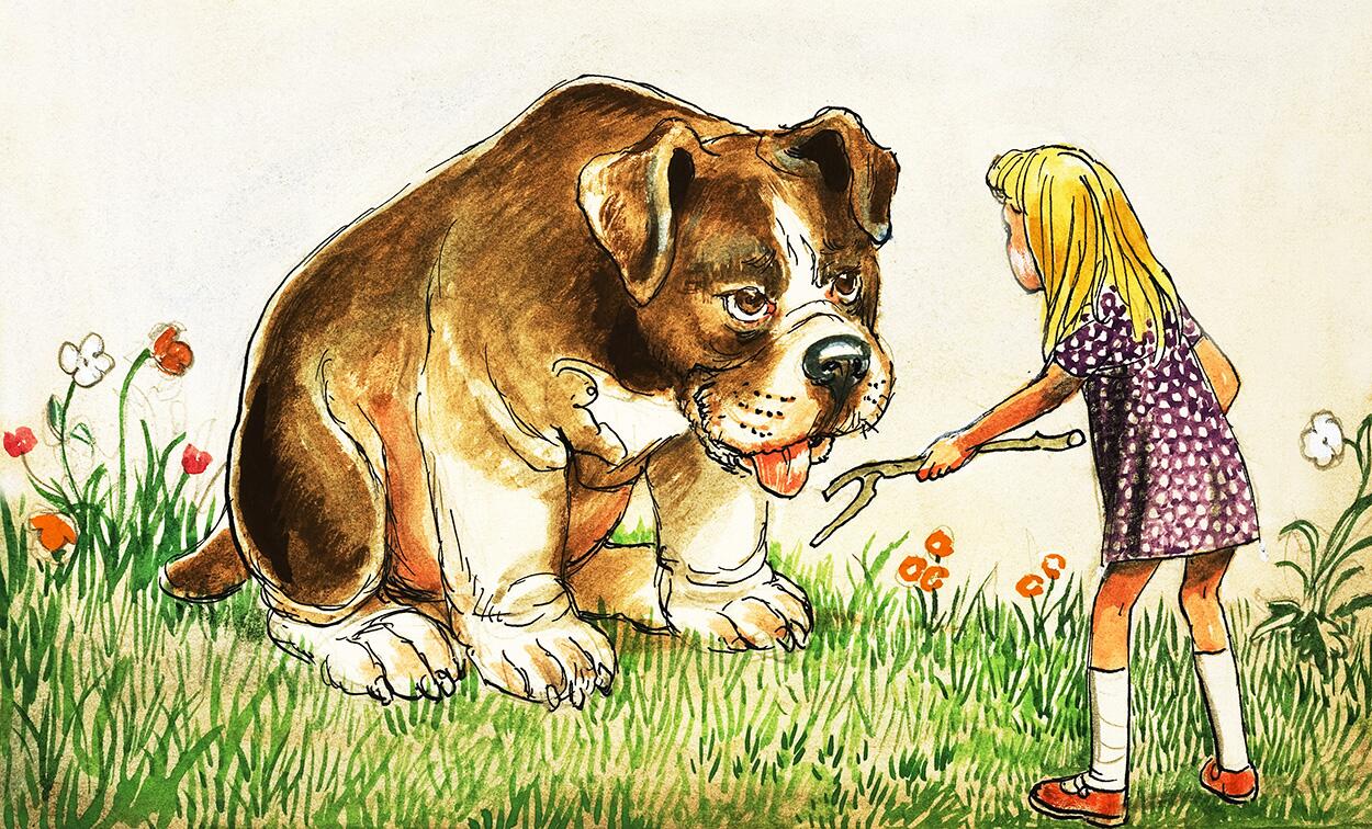 Little Alice and the Giant Puppy: Alice in Wonderland 27 art by Philip Mendoza
