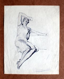 A Lady in Repose art by Fortunino Matania