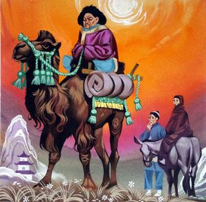 Aladdin Camel Under the Sun art by Angus McBride