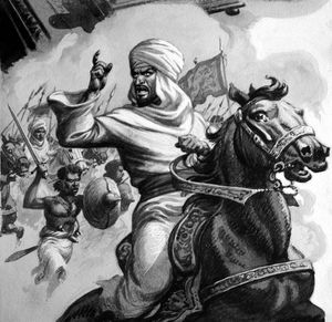 Al-Mahdi and the Siege of Khartoum art by Patrick Nicolle