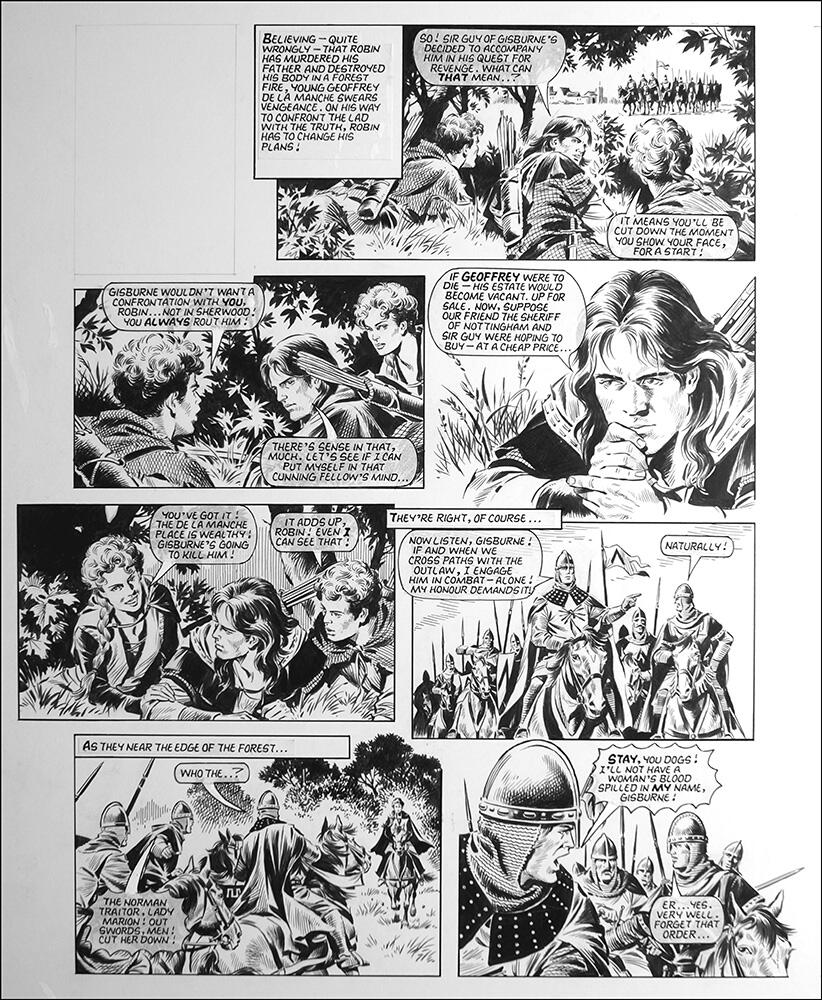 Robin of Sherwood - Not Dead At All (TWO pages) art by Mike Noble