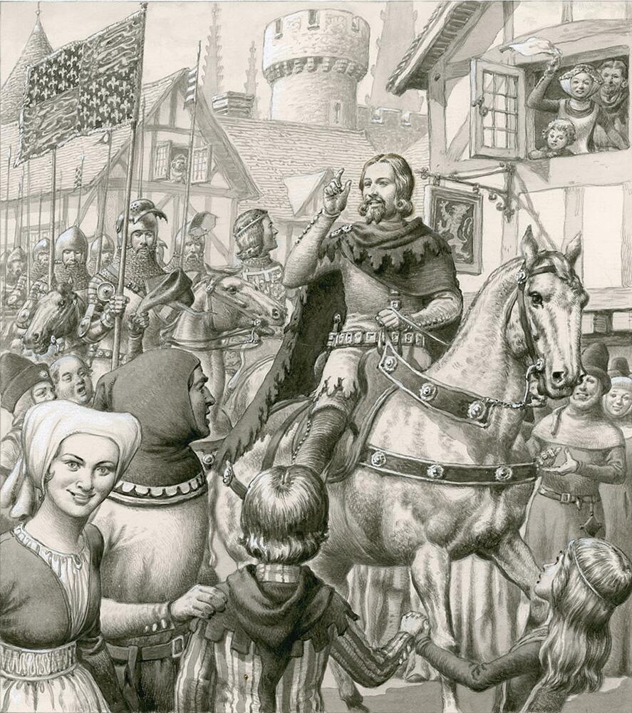 King Edward III art by Patrick Nicolle