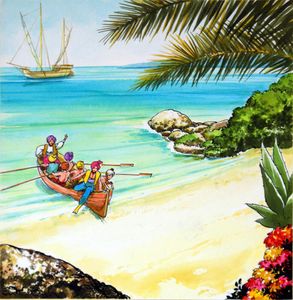 Sinbad The Sailor: Shore Party art by Nadir Quinto