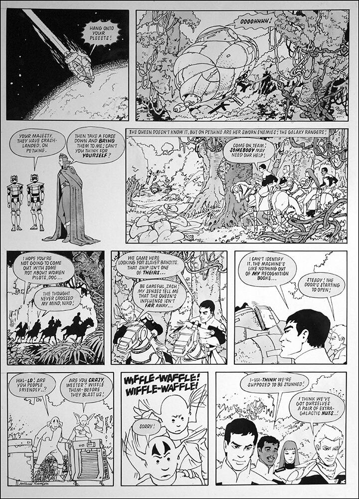 2nd page of episode art by Arthur Ranson