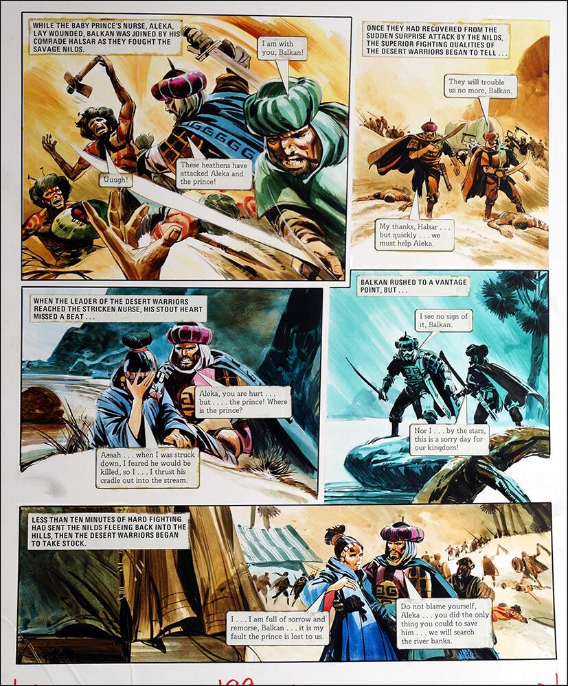 Trigan Empire: Mercy Mission (13 March 1982) (TWO pages) art by Gerry Wood