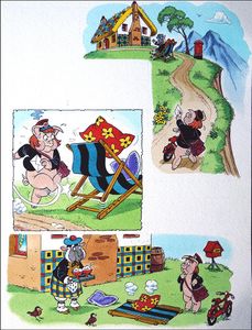 The Petulant Postie art by Peter Woolcock