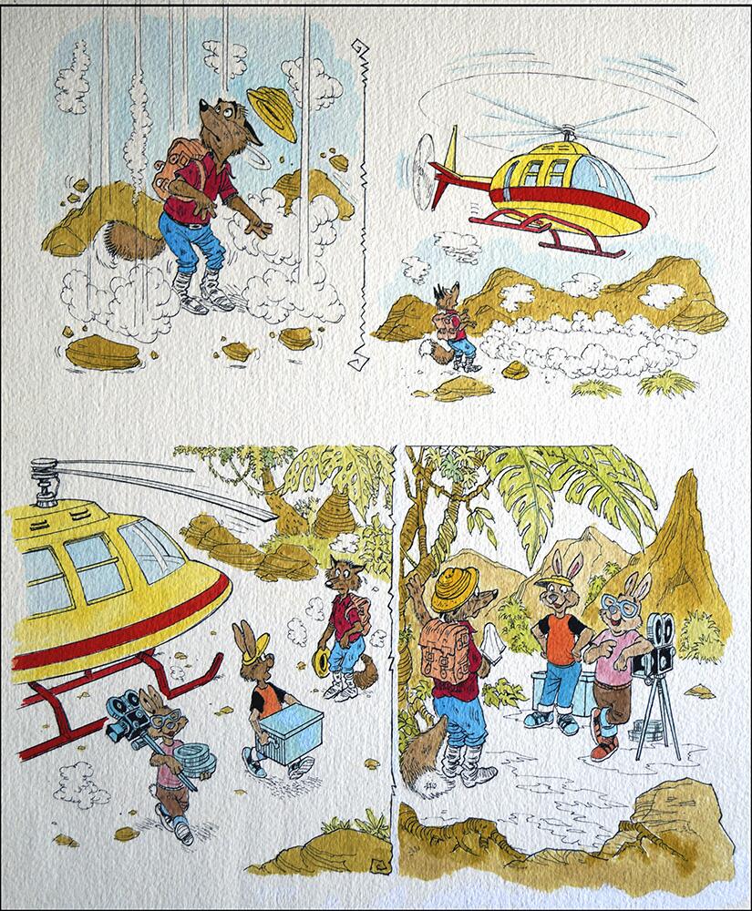 3rd page of story art by Peter Woolcock