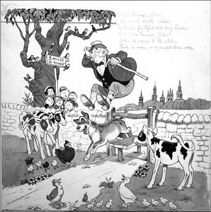 Old Farmer Giles art by Peter Woolcock