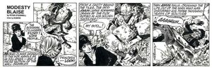 Modesty Blaise daily strip #9424 - The God Amun art by Enric Badia Romero