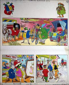 Toad's Fancy Dress art by Peter Woolcock