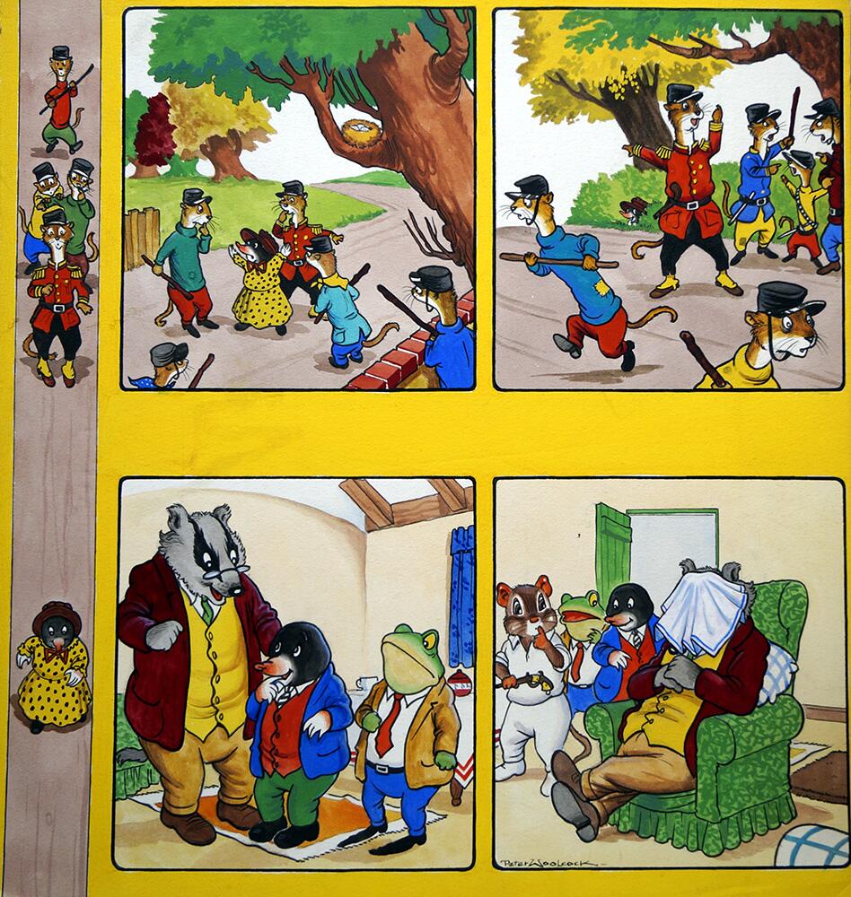 The Wind In The Willows: Mole In Disguise art by Peter Woolcock