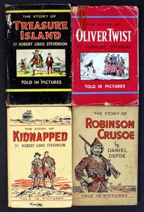 Told In Pictures Bundle #1 (4 books) by Robert Louis Stevenson, Daniel Defoe, Charles Dickens