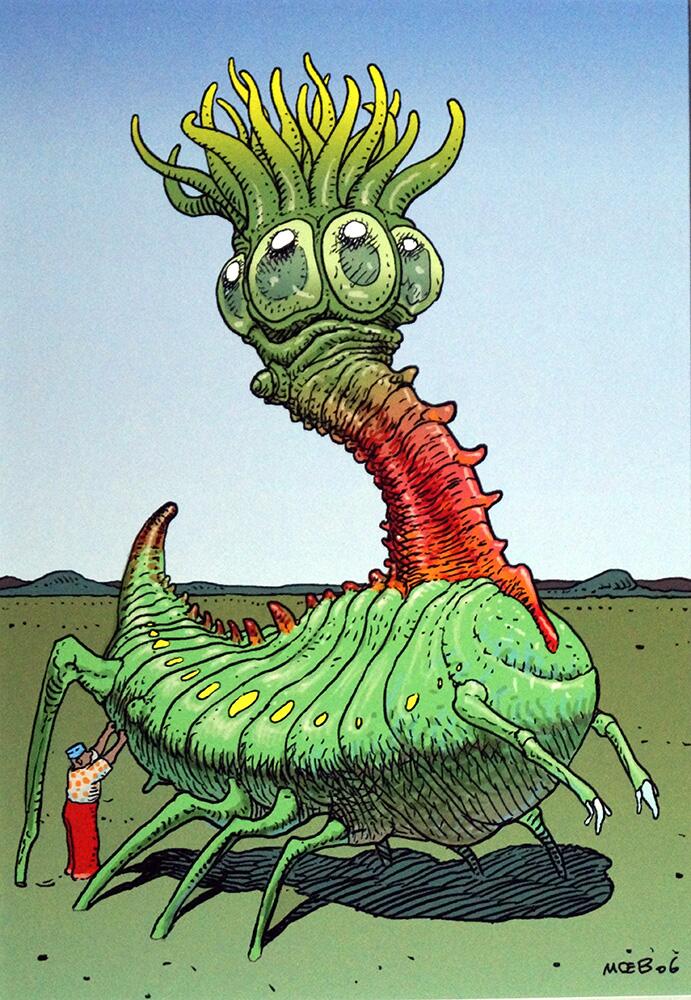 Mars - Peticok art by Moebius (Jean Giraud)