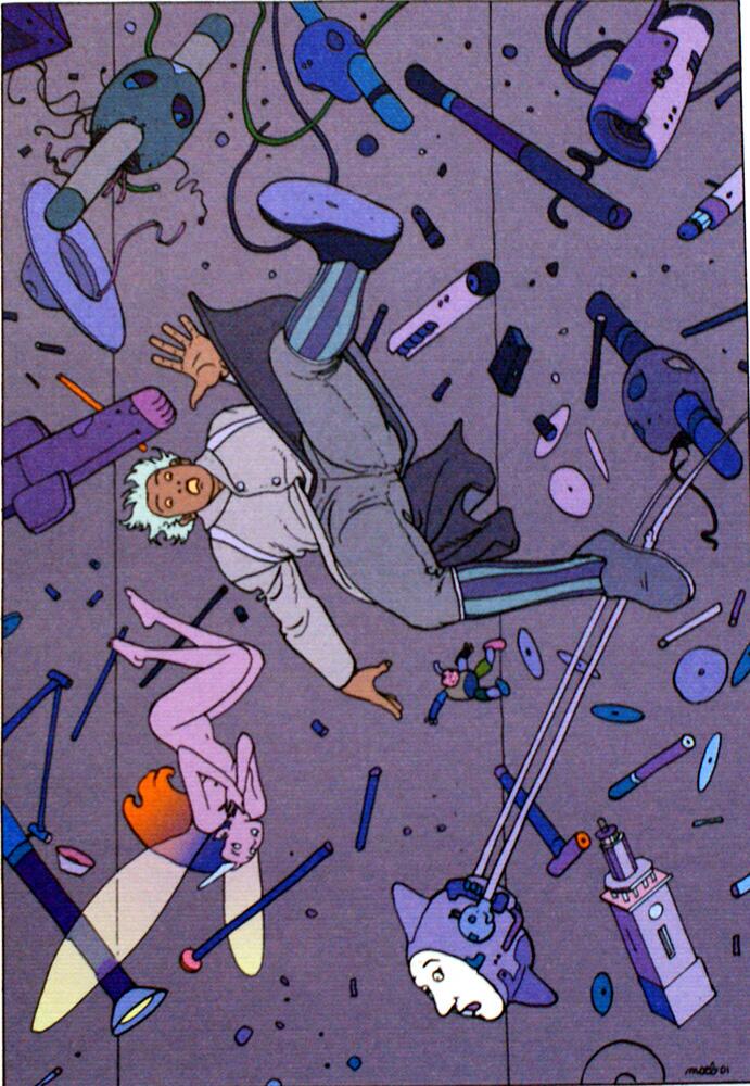 Afloat art by Moebius (Jean Giraud)