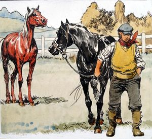 Black Beauty - The Long Goodbye art by Carlos Roume