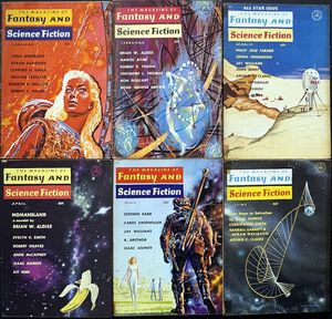 Fantasy & Science Fiction: 1961 - Volume 20, #1 - #6 (6 issues)