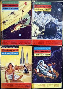 Fantasy and Science Fiction (UK): Volume I, #3 & Volume II, #1 - #2 & #4 (1953 - 1954) (4 issues)