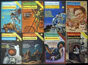 Fantasy & Science Fiction: 1971 - Volume 40, #1 - 6 & Volume 41, #1 & #6 (8 issues)