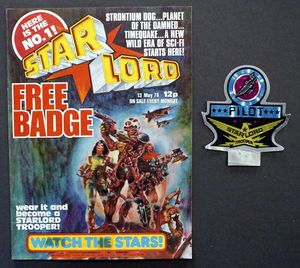 Starlord issue #1 with Original Free Gift by Alan Hebden, Chris Lowder, Pat Mills, John Wagner