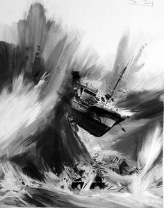 Tsunami art by Gerry Wood