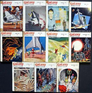 Galaxy Science Fiction: 1953 (11 ISSUES) by Philip K. Dick, Damon Knight, Isaac Asimov, H. L. Gold, Willy Ley, Theodore Sturgeon, Poul Anderson, Kurt