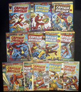 Captain Britain #1 - #12 (12 issues) by 	Chris Claremont, Gary Friedrich