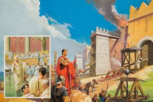 The Siege Of Carthage art by Severino Baraldi