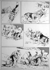 Call of the Wild - Fight art by Bill Baker