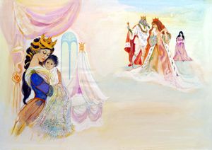 Snow White - Queen Snow White art by Gwen Green