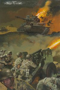Battle Picture Library cover #184  'Decision At Dawn' art by Alessandro Biffignandi