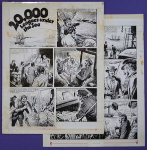 20,000 Leagues Under the Sea - 1st Instalment (TWO pages) art by Bill Baker