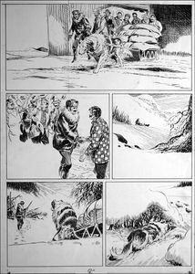 Call of the Wild - Death in the Snow art by Bill Baker