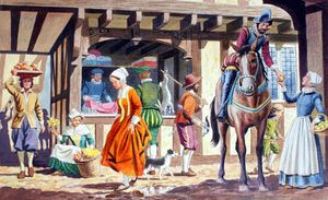 A Street in a Medieval Town art by Jesus Blasco