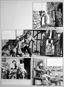 The Prince and the Pauper - Changing Places (TWO pages) art by Bill Baker