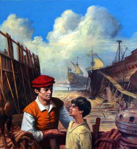 The English Marco Polo art by Ralph Bruce