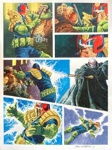 Judge Dredd: Master of Fear. Part 1 Page 5 art by John M Burns