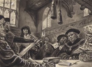 The Court of The Star Chamber art by Cecil Doughty
