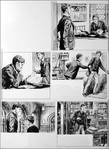 The Fifth Form at St. Dominic's - Spy (TWO pages) art by Cecil Doughty