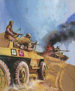 War Picture Library cover #119  'Thunder in the Desert' art by Pino Dell'Orco
