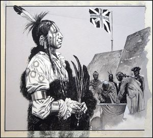Chief Pontiac art by Gerry Embleton
