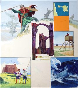 Lindisfarne - The Holy Isle art by Ron Embleton