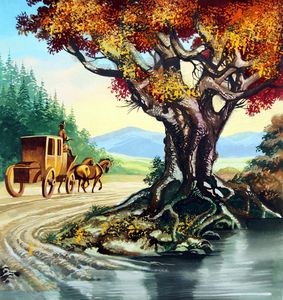 Three Soldiers: Horse & Cart art by Ron Embleton