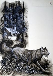Running Wolf art by Ron Embleton