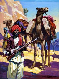 Baluchi Traders art by Derek Eyles