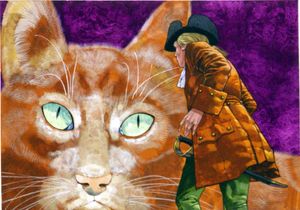 Gulliver's Travels: Voyage to Brobdingnag - Giant Cat art by Richard Hook