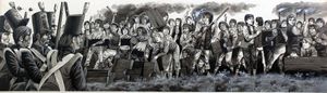 Flogging and Fagging art by Richard Hook