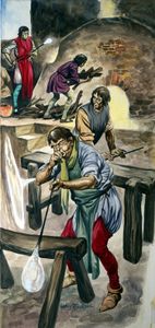 Glass Blowing art by Peter Jackson