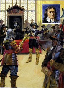Oliver Cromwell Clearing Parliament art by Andrew Howat