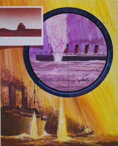 The Sinking of The Lusitania art by Andrew Howat