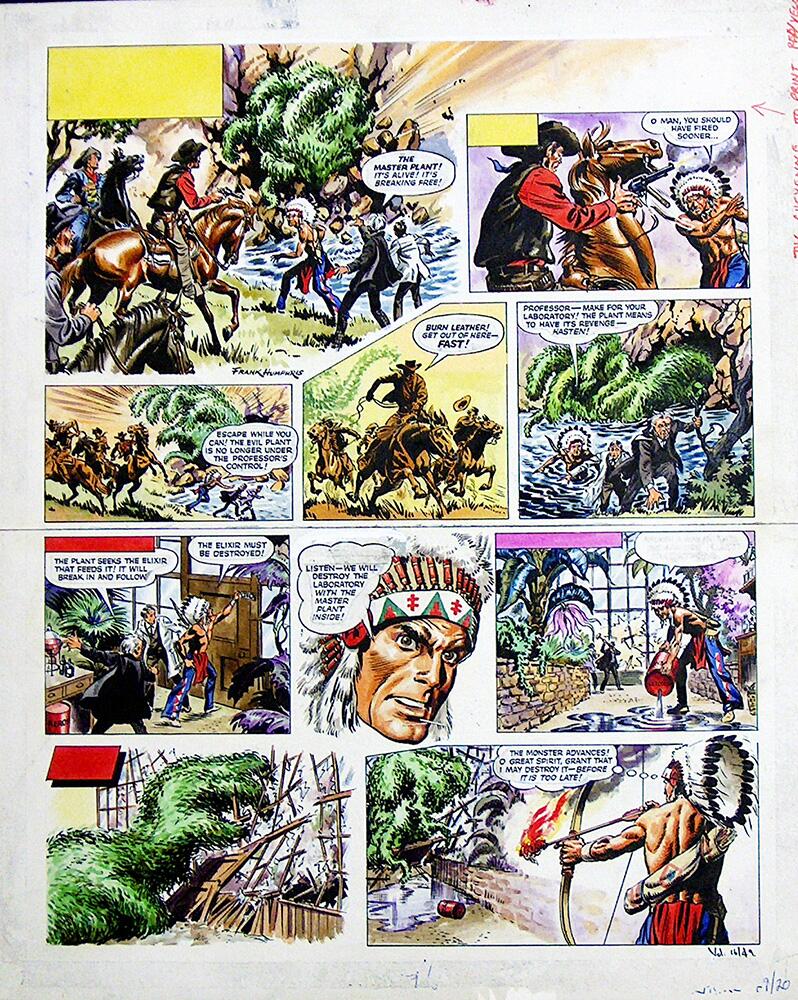 Blackbow the Cheyenne 16/49 art by Frank Humphris